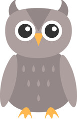 owl vector design illustration isolated on transparent background 