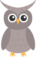 owl vector design illustration isolated on transparent background 