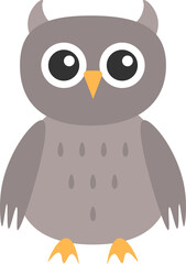 owl vector design illustration isolated on transparent background 