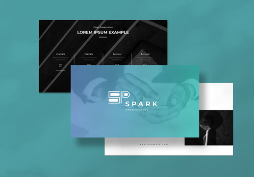 Creative Presentation Layout with Gradient