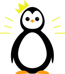 penguin design illustration isolated on transparent background 