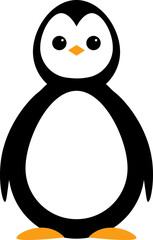 penguin vector design illustration isolated on transparent background 