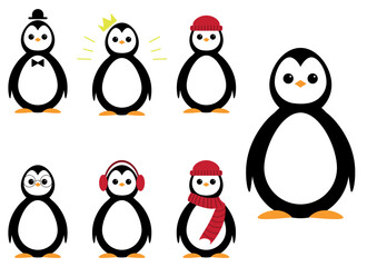 penguin vector design illustration isolated on white background 