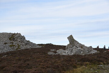 the top of stiperstones in the Shropshire hills