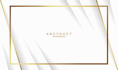 white luxury premium background and gold line.
