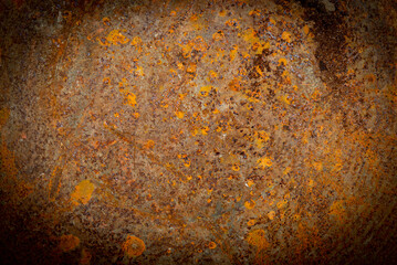 Rustic and weathered texture closed view on steel sheet wallpaper