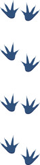 Wild animal footprint flat icon Steps and trails