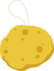 Gentle washcloth flat icon Baby care equipment