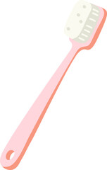 Gentle toothbrush flat icon Baby care equipment