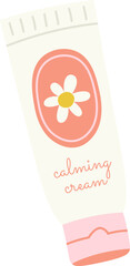 Calming cream flat icon Baby care equipment
