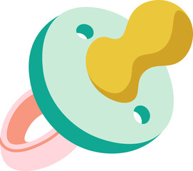Pacifier flat icon Baby care for calming