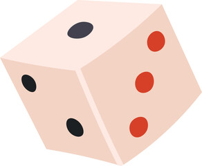 Gambling cube flat icon Board game Entertainment