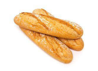 Baguette isolated on a white background