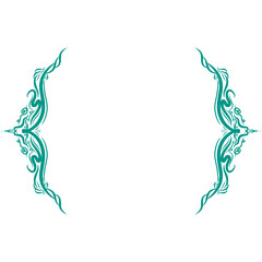 Tosca color decorative border