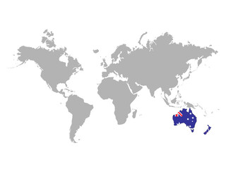 オーストラリアとニュージーランドの地図