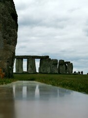 Cloudy mystic Stonehenge