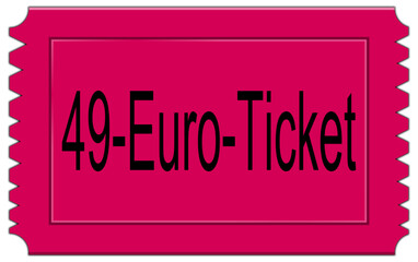 49 Euro Ticket - illustration