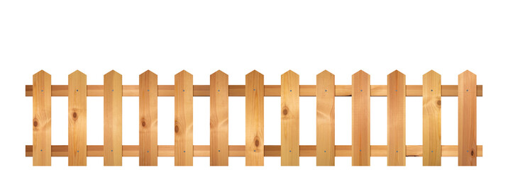 Rural wooden fence isolated. png