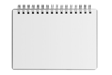 a notebook isolation on the transparent background