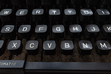 Manual typewriters are often referred to as hand typewriters, because they are driven by human hands which include pressing buttons, shifting the wheel