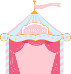 Circus tent pink