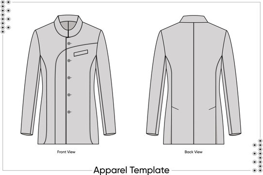 Illustration Of A Nehru Jacket