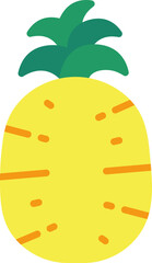 Pineapple cut colorful style