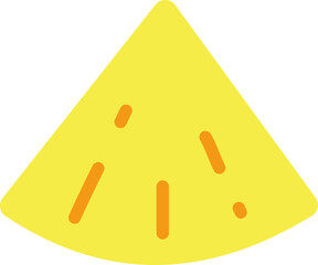 Pineapple sliced colorful style