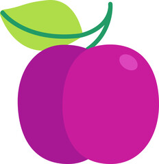 Plum colorful style