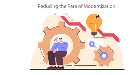Reducing the rate of modernization as a recession indicator. Technology