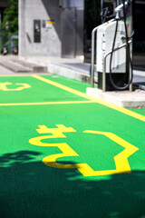 Parkplatz für Elektrofahrzeuge