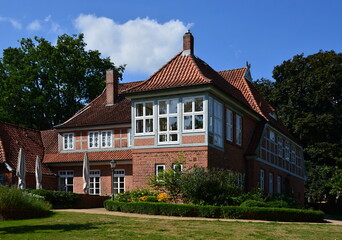 Fototapeta na wymiar Historical Building in the Village Salzhausen, Lower Saxony