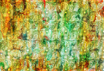 green and yellow background