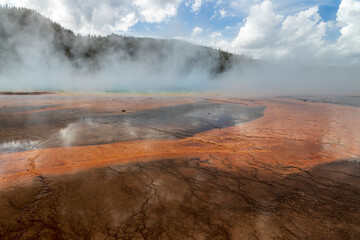 Hot spring at Yellowstone National Park. USA.