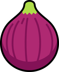 Figs colorful with black stroke