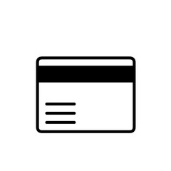 Obraz premium vector credit icon card