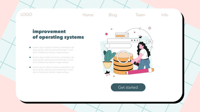 Programming web banner or landing page. Coding, testing and writing
