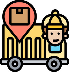 Fototapeta premium logistics icon