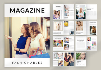 Minimal Fashion Magazine Layout