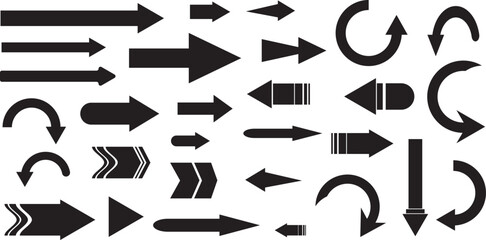 Arrows collection. Big set of Arrows Vector Icons.