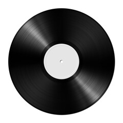 Vinyl record isolated on white background