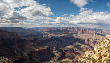 Current landscape photography of the famous Grand Canyon of the United States