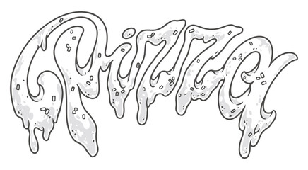 Pizza gourmet monochrome vintage emblem