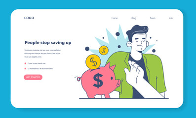 People stop saving up. Inflation expectations cycle. Economics crisis and value