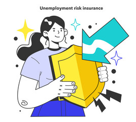 Unemployment risk insurance. Government financial support. Social problem