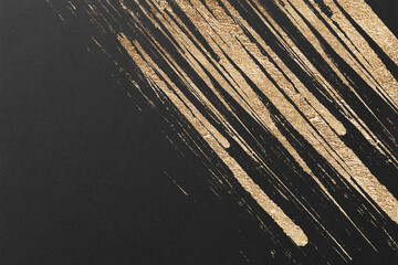 高級感のある金箔のブラシストローク和風背景テクスチャ