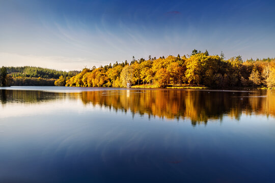 Autumn at Shearwater Lake, Wiltshire