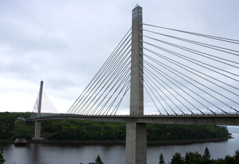Penobscot Narrows Bridge, Verona island, Maine.