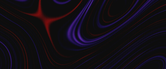 Abstract background with glowing lines. Colorful soft material with crease like waves on liquid surface. Background of luxurious fabric or liquid wave of silk texture. Luxurious background or elegant.