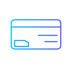 credit card gradient icon